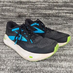 Brooks Ghost‎ Max Running Shoes Black Blue Wide 2E Mens Size 10.5